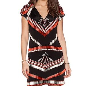 Sold out Karina Grimaldi Boho Beaded Mini Dress